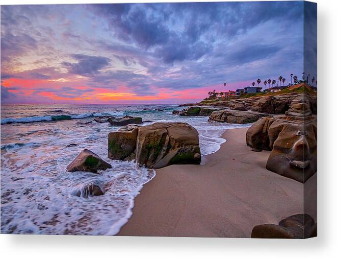 California Canvas Print featuring the photograph Chris's Rock by Peter Tellone