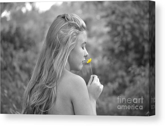 Girl Canvas Print featuring the photograph Christina by Carolyn Mickulas