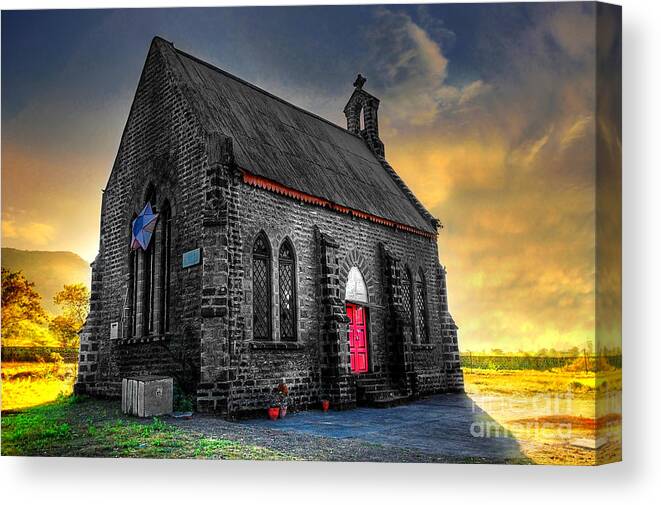 Architecture Canvas Print featuring the photograph Church by Charuhas Images