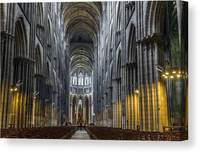 Gothic Canvas Print featuring the photograph Church by Christian Cramer