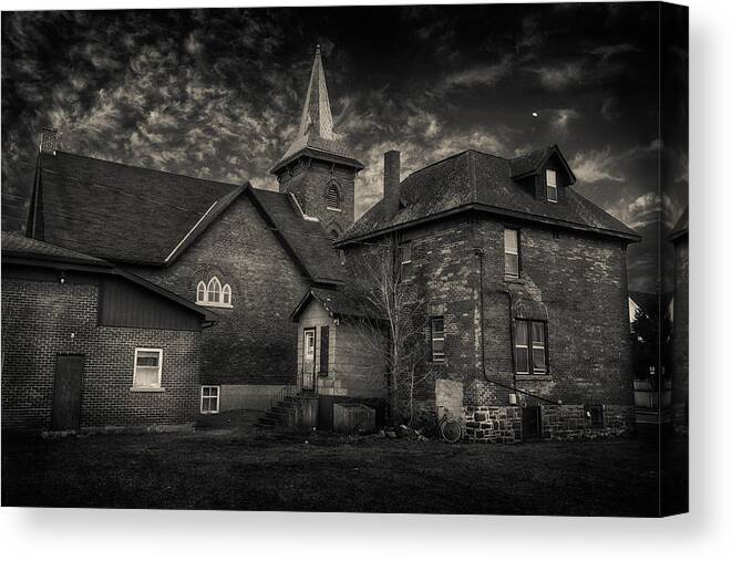 Abandoned Canvas Print featuring the photograph Churh for Sale by Jakub Sisak