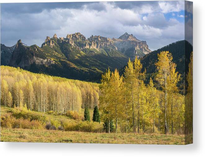 Colorado Canvas Print featuring the photograph Cimarron Gold by Aaron Spong