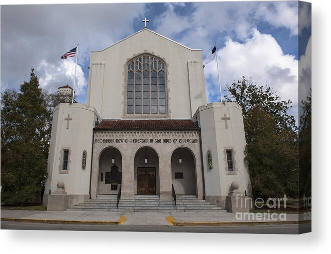 Citadel Canvas Print featuring the photograph Citadel Church by Dale Powell