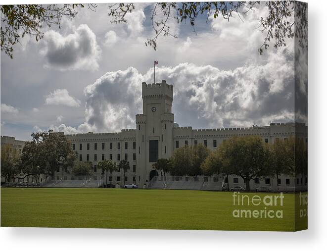 Citadel Canvas Print featuring the photograph Citadel Military College by Dale Powell