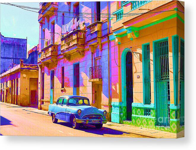 Havana Canvas Print featuring the painting Classic Havana by Chris Andruskiewicz