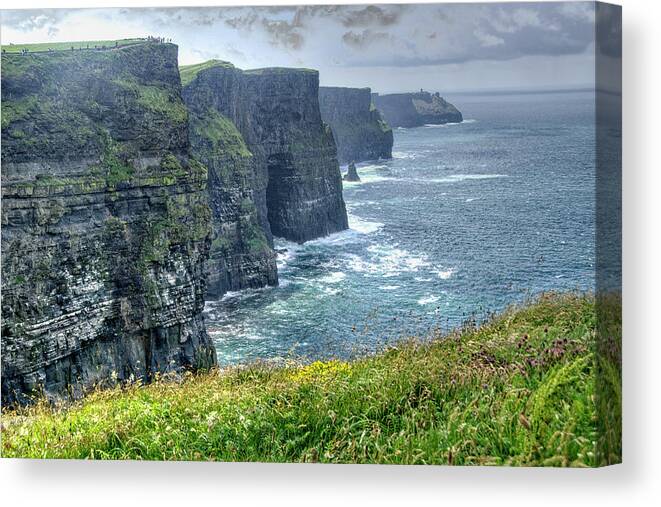 Ireland Canvas Print featuring the photograph Cliffs of Moher by Alan Toepfer