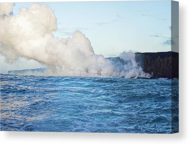 Hawaii Canvas Print featuring the photograph Cliffs of South Hawaii by Jim Thompson