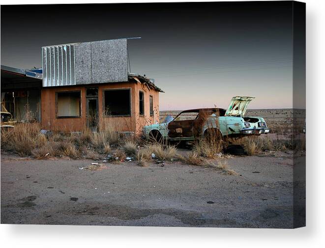 Abandoned Canvas Print featuring the photograph Closed by DArcy Evans