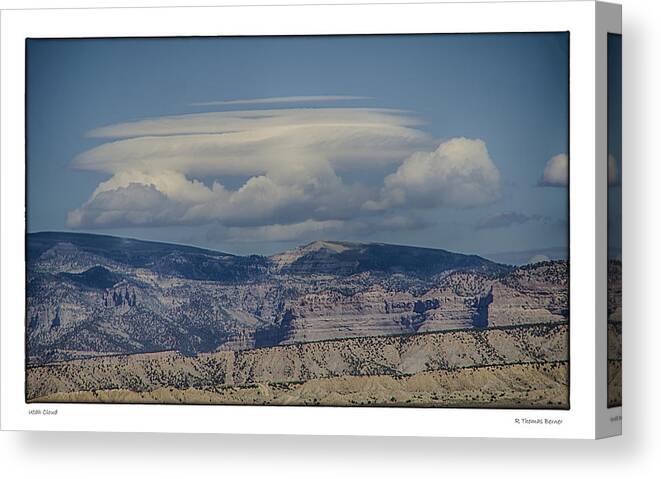 Landscape Canvas Print featuring the photograph Cloud on Route 6 by R Thomas Berner