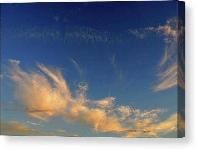 Abstract Canvas Print featuring the photograph Cloud Procession by Lyle Crump