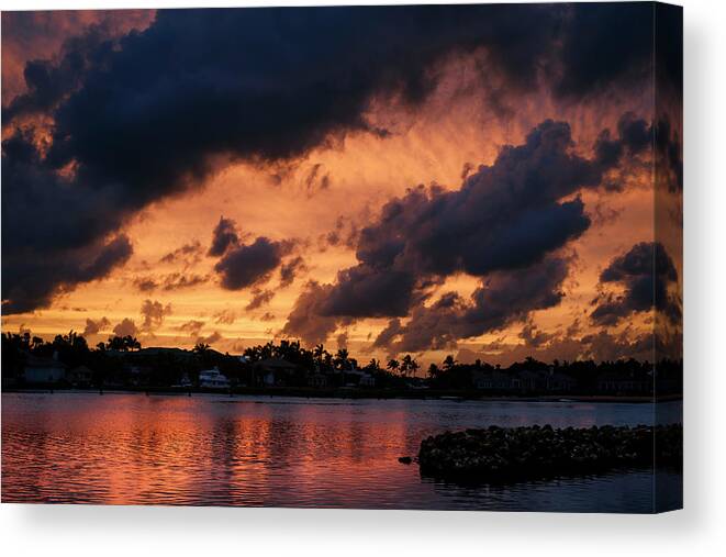 Clouds Canvas Print featuring the photograph Cloudscape by Laura Fasulo