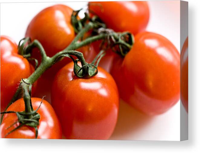 Canon Canvas Print featuring the photograph Cluster of Tomatoes by Hakon Soreide