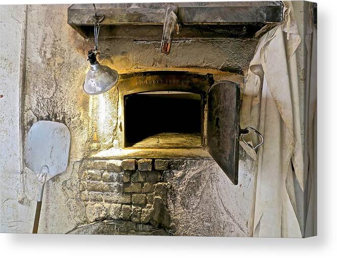 Oven Canvas Print featuring the photograph Coal-fired Oven by Mike Reilly
