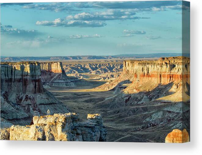 Coal Mine Canyon Canvas Print featuring the photograph Coal Mine Canyon by Tom Kelly