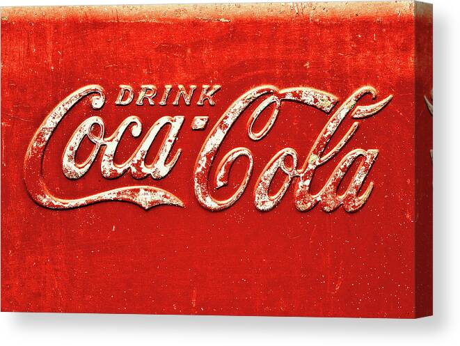 Coca-cola Canvas Print featuring the photograph Coca Cola Rustic by Stephen Anderson