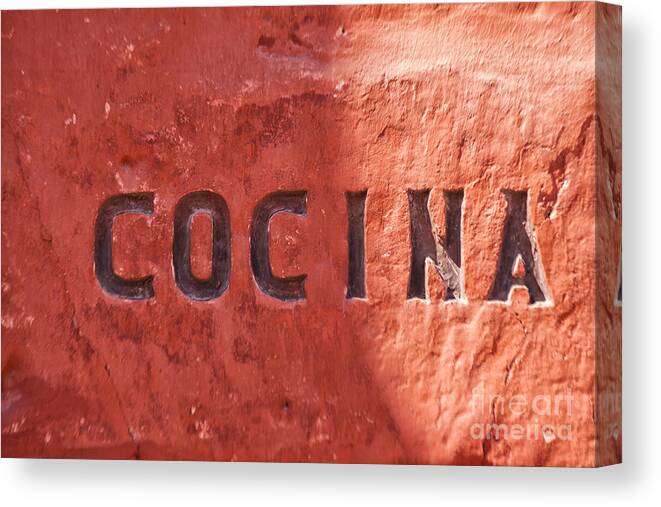 Downtown Canvas Print featuring the photograph Cocina by Patricia Hofmeester