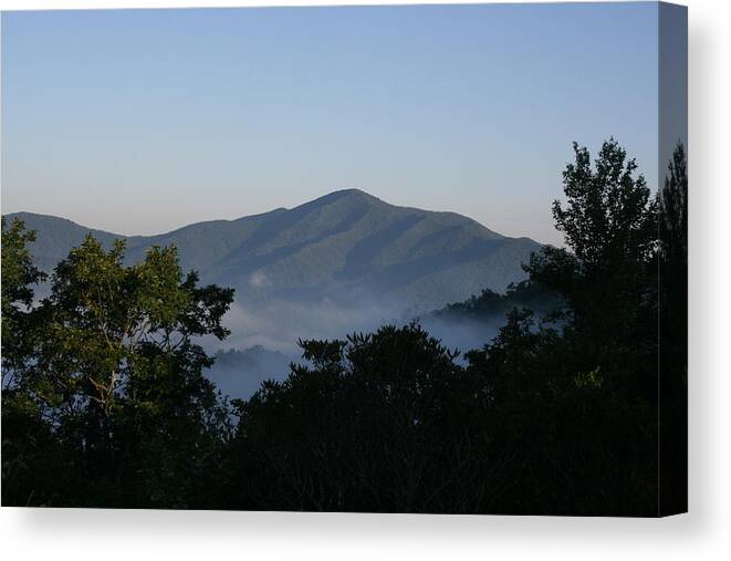 Cold Mountain Canvas Print featuring the photograph Cold Mountain North Carolina by Stacy C Bottoms