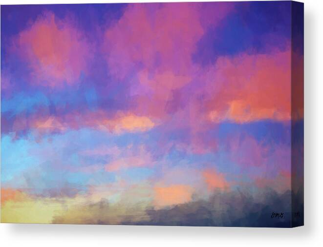 Abstract Canvas Print featuring the digital art Color Abstraction XLVIII - Sunset by David Gordon