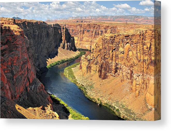 River Canvas Print featuring the photograph Colorado River at Marble Canyon AZ by Alexandra Till