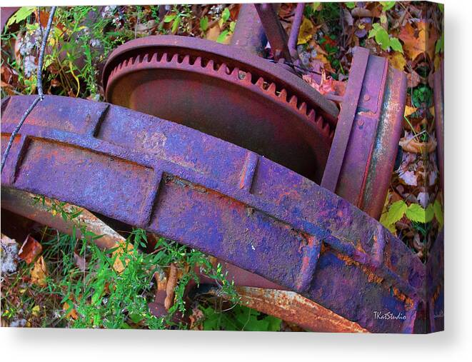 Maine Canvas Print featuring the photograph Colorful Gear by Tim Kathka