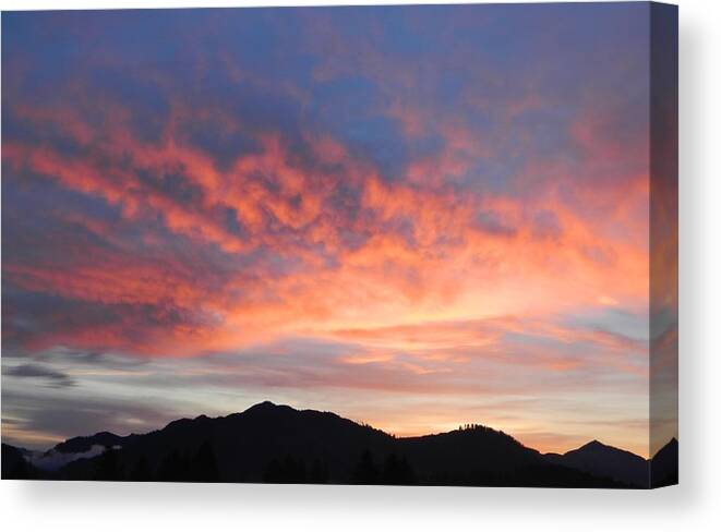 Nature Canvas Print featuring the photograph Colorful Sunrise by Gallery Of Hope 
