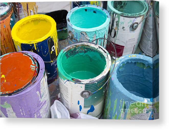 Paint Canvas Print featuring the photograph Colors by Jim West