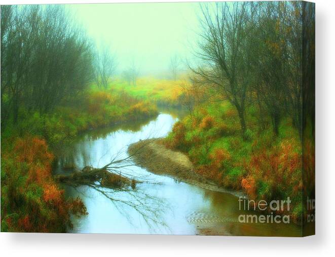 River Canvas Print featuring the photograph Colors of Fall by Julie Lueders 