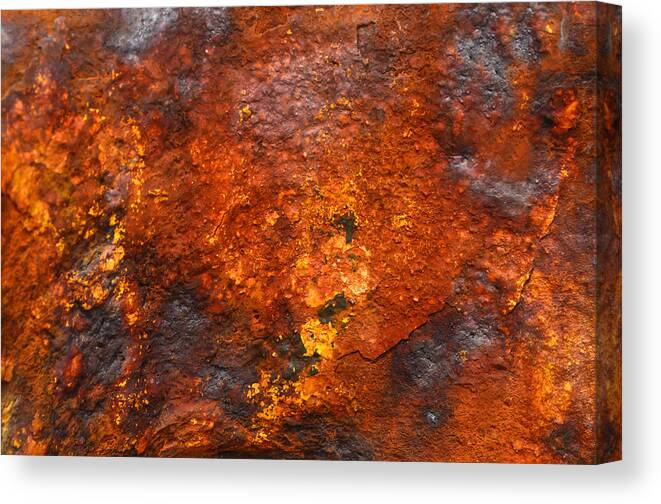 Digital Canvas Print featuring the photograph COLORS of RUST 2 by Richard Ortolano