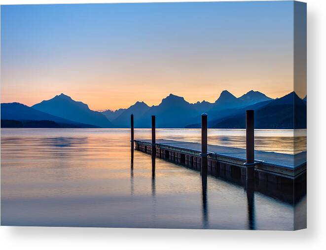 Glacier National Park Canvas Print featuring the photograph Come Away With Me by Adam Mateo Fierro