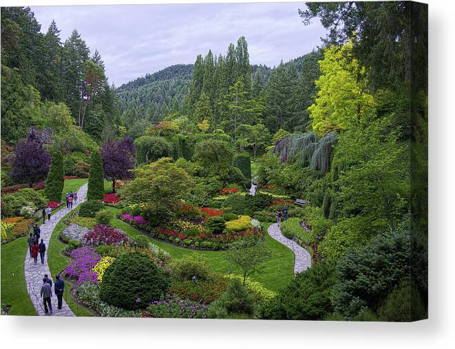 Travel Canvas Print featuring the photograph Come To the Garden by Lucinda Walter