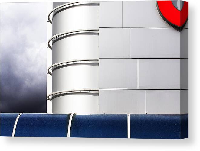 Architecture Canvas Print featuring the photograph Commercial Architecture by Franco Maffei