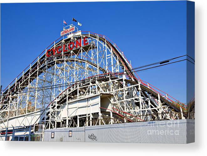 Coney Island Canvas Print featuring the photograph Coney Island Memories 2 by Madeline Ellis