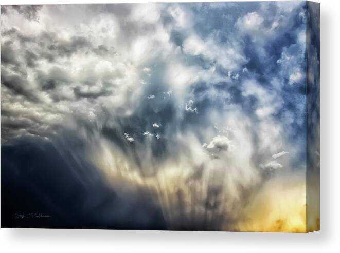 Clouds Canvas Print featuring the photograph Confused by Steve Sullivan