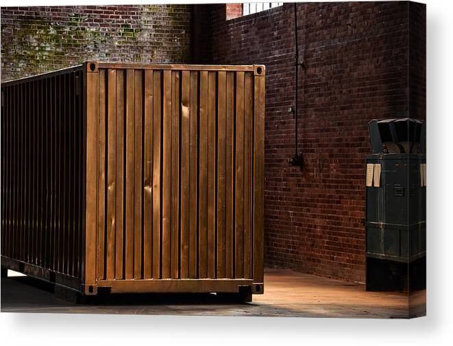 Armory Canvas Print featuring the photograph Container by Ricardo Dominguez