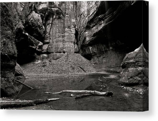 Canyon Canvas Print featuring the photograph Containment by Jason Wolters