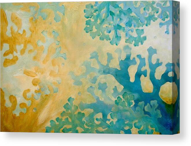 Sea Canvas Print featuring the painting Cool Coral by Dina Dargo