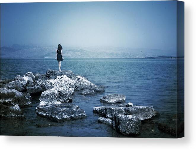 Corfu Canvas Print featuring the photograph Corfu - Greece by Cambion Art