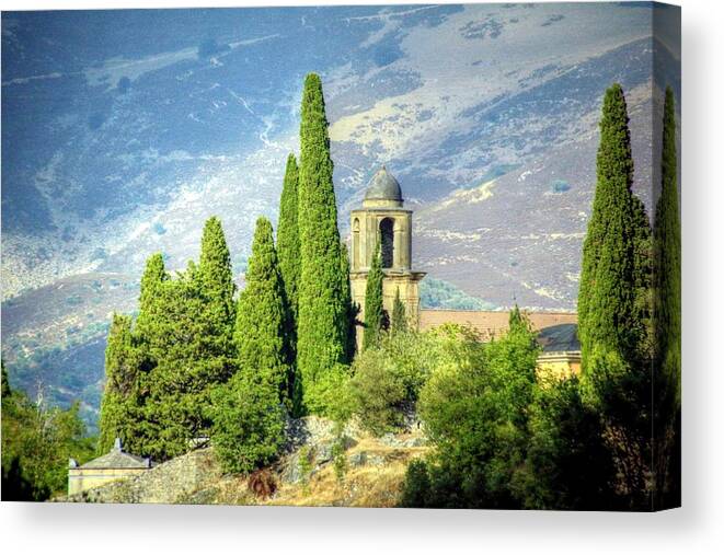 Corsica France Canvas Print featuring the photograph Corsica France by Paul James Bannerman