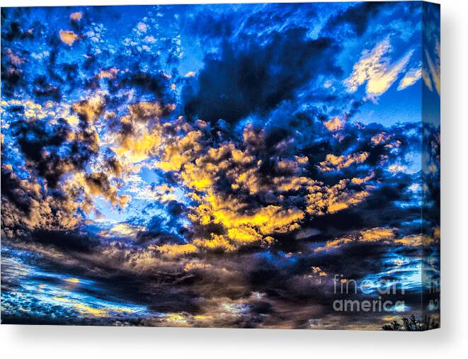 Australia Out Back Natural Occurrences Canvas Print featuring the photograph Cosmic Explotion by Rick Bragan