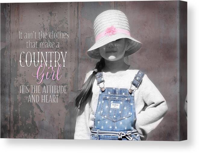 Country Canvas Print featuring the photograph Country Girl by Lori Deiter