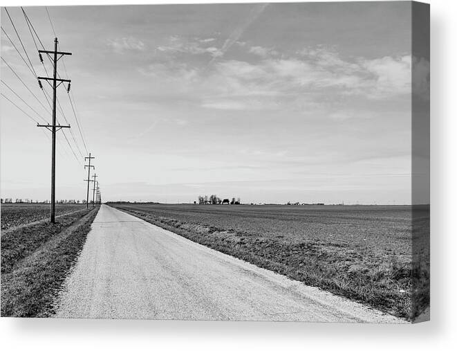 Rural Canvas Print featuring the photograph Country Roads by Holly Ross