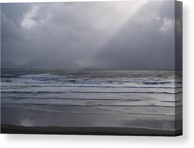 Ireland Canvas Print featuring the photograph County Kerry Beach by Curtis Krusie