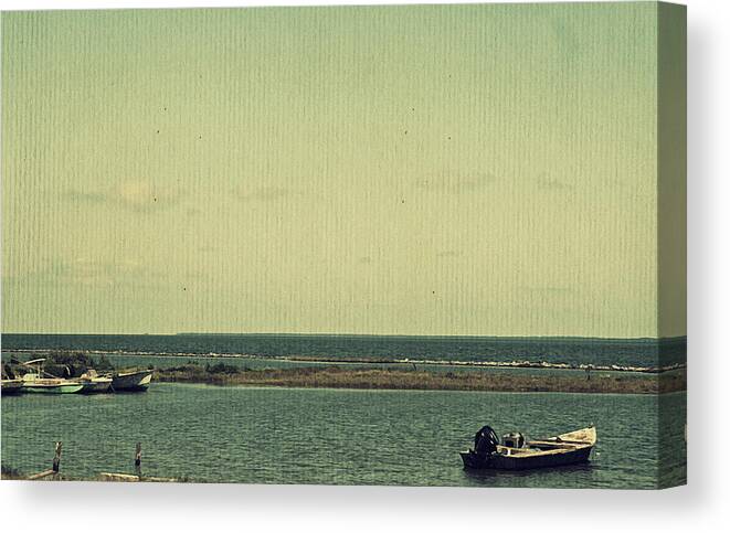 Appalachicola Canvas Print featuring the photograph Crab Boats by Laurie Perry