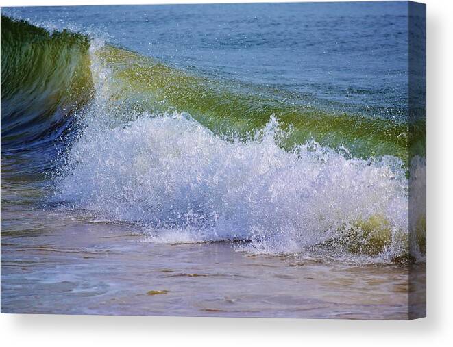Waves Canvas Print featuring the photograph Crash by Nicole Lloyd