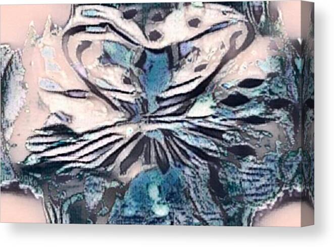 Crystal Ice Canvas Print featuring the pastel Crystal Ice by Brenae Cochran