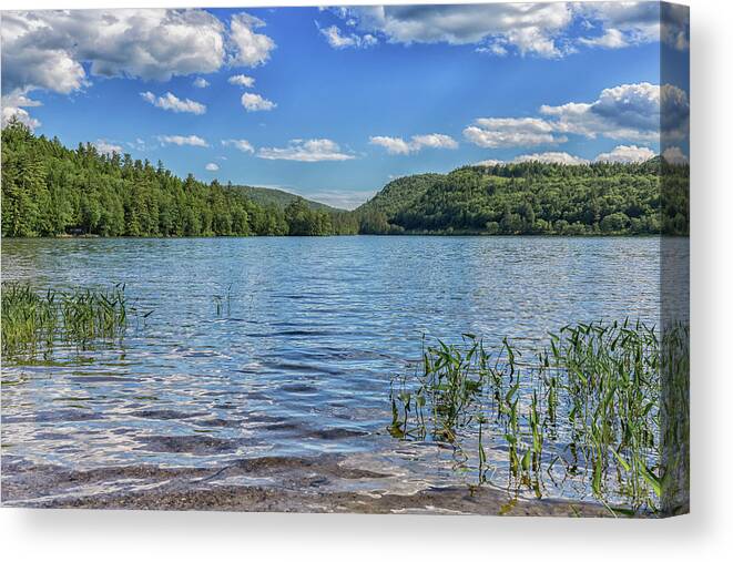 Crystal Lake In Eaton New Hampshire Canvas Print featuring the photograph Crystal Lake In Eaton New Hampshire by Brian MacLean