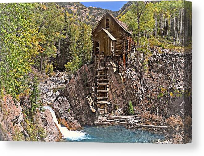Mill Canvas Print featuring the photograph Crystal Mill 5 by Marty Koch