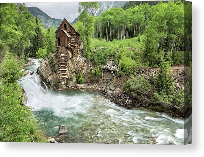 Crystal Mill Canvas Print featuring the photograph Crystal Mill I by Denise Bush