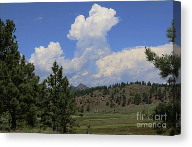 Landscape Canvas Print featuring the photograph Crystal Peak Colorado by Jeanette French