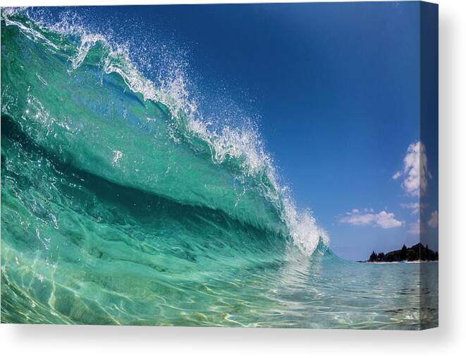 Clear Water Canvas Print featuring the photograph Crystal Curtain by Sean Davey
